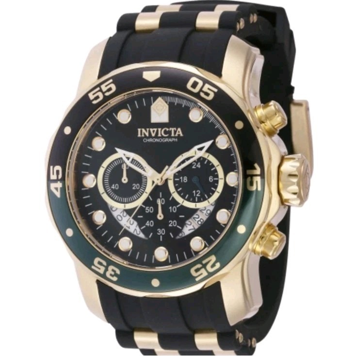 Invicta Pro Diver Chronograph Gmt Quartz Black Dial Mens Watch 44522